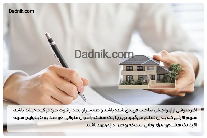 سهم الارث هر زن در چند همسری